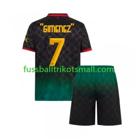 Fußballtrikots AC Mailand Santiago Gimenez 7 Kinder 2024-2025 Kurzarm Fourth trikot kaufen
